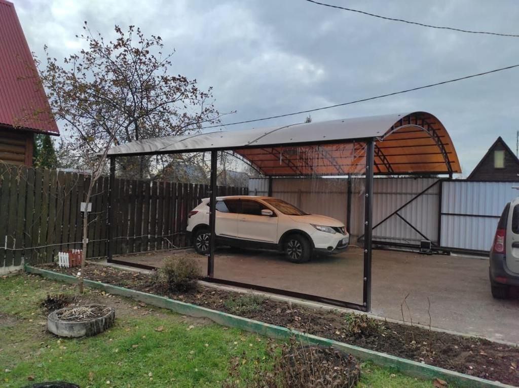 Прозрачные шторы ПВХ для навеса под автомобиль в Новозавидовском